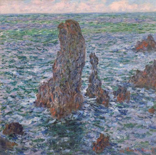Claude Monet - The Pyramids of Port-Coton 