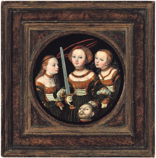 Lucas Cranach d. Ä. - Judith mit dem Haupt des Holofernes 