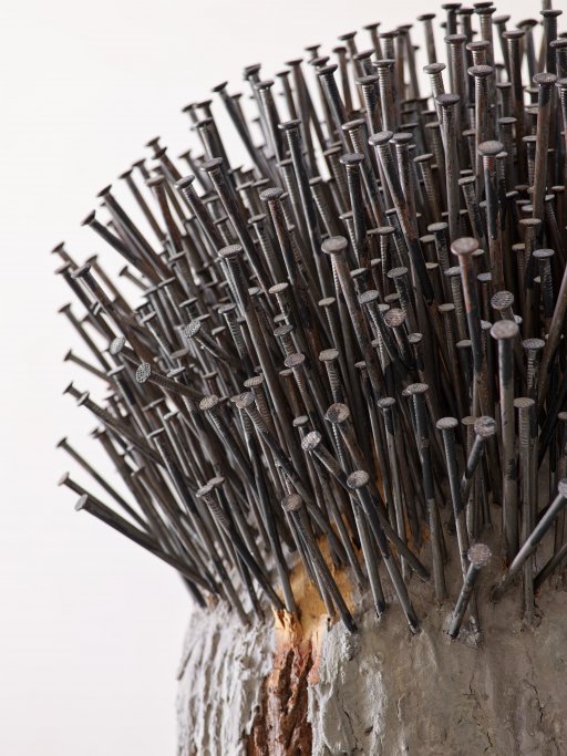 Günther Uecker, Waldgarten (3-teilig), (Detail), 2008, Private Collection. Courtesy Axel Vervoordt Gallery, Foto: Jan Liégeois © VG Bild-Kunst, Bonn (2025)