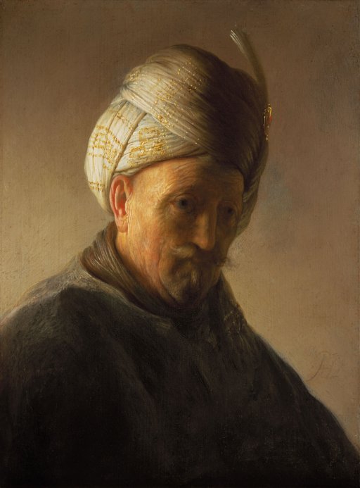 Rembrandt van Rijn | Büste eines alten Mannes mit Turban | ca. 1627-28 | Sammlung Kremer